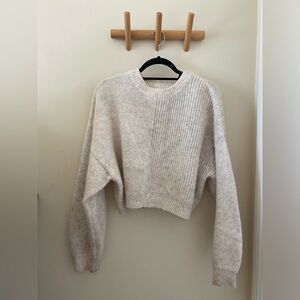 Topshop Cream Cropped Sweater
